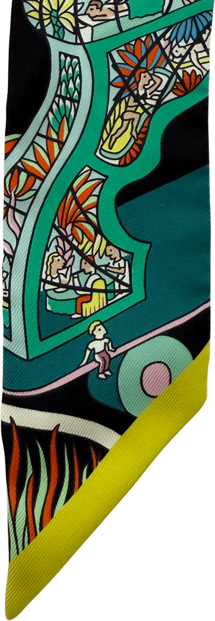 Hermès Hermès Twilly Weltausstellung schwarz / sehr gut Zwart