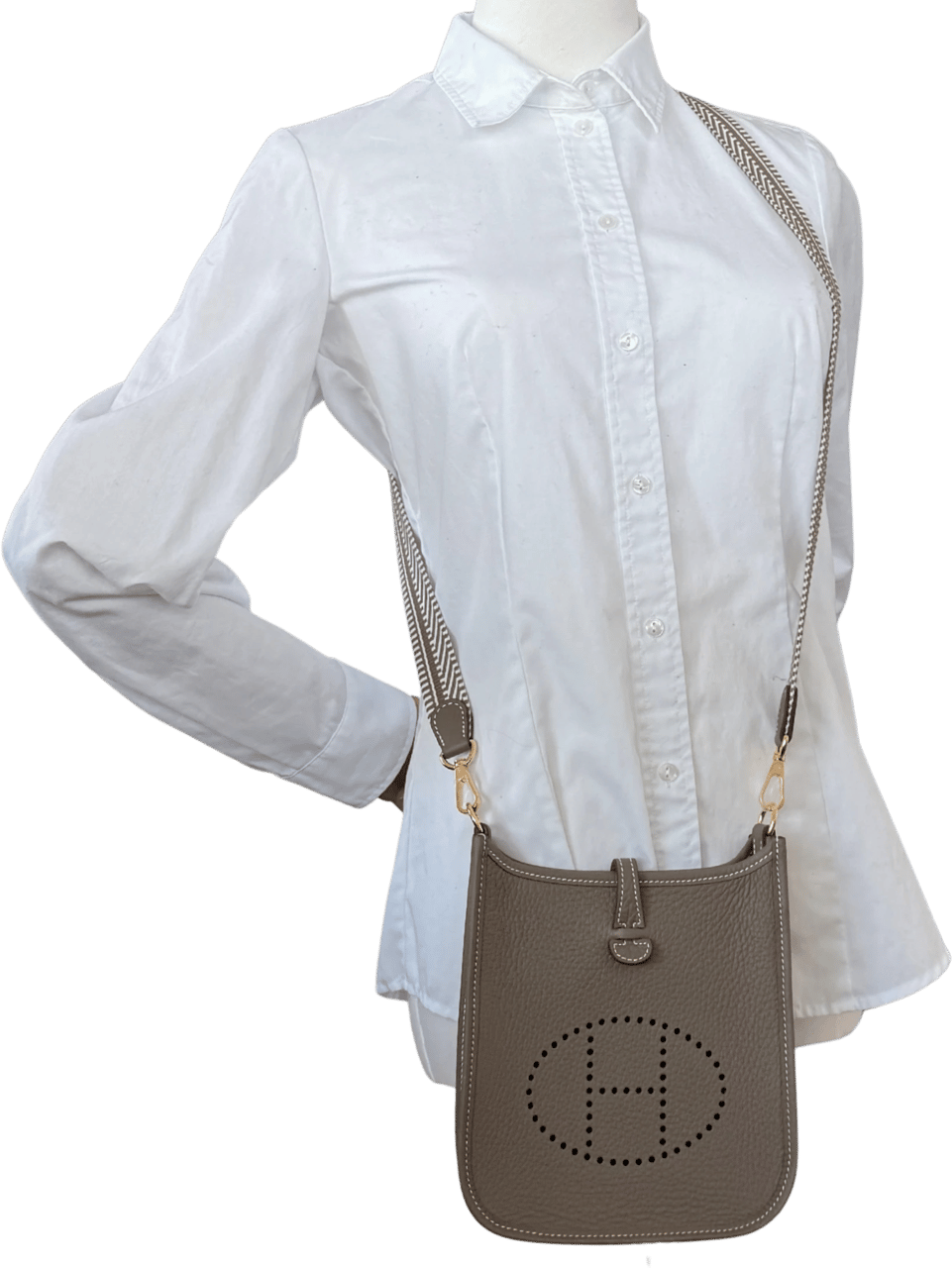 Hermès Hermès Evelyne 16 Amazone Taurillon Clemence Etoupe full set Taupe