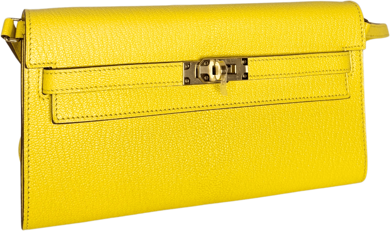 Hermès Hermès Kelly To Go Jaune Citron Fullset Geel