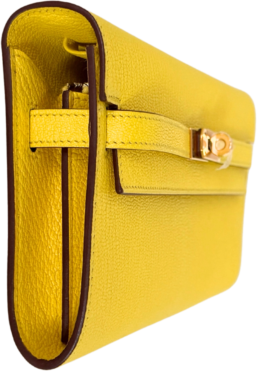 Hermès Hermès Kelly To Go Jaune Citron Fullset Geel