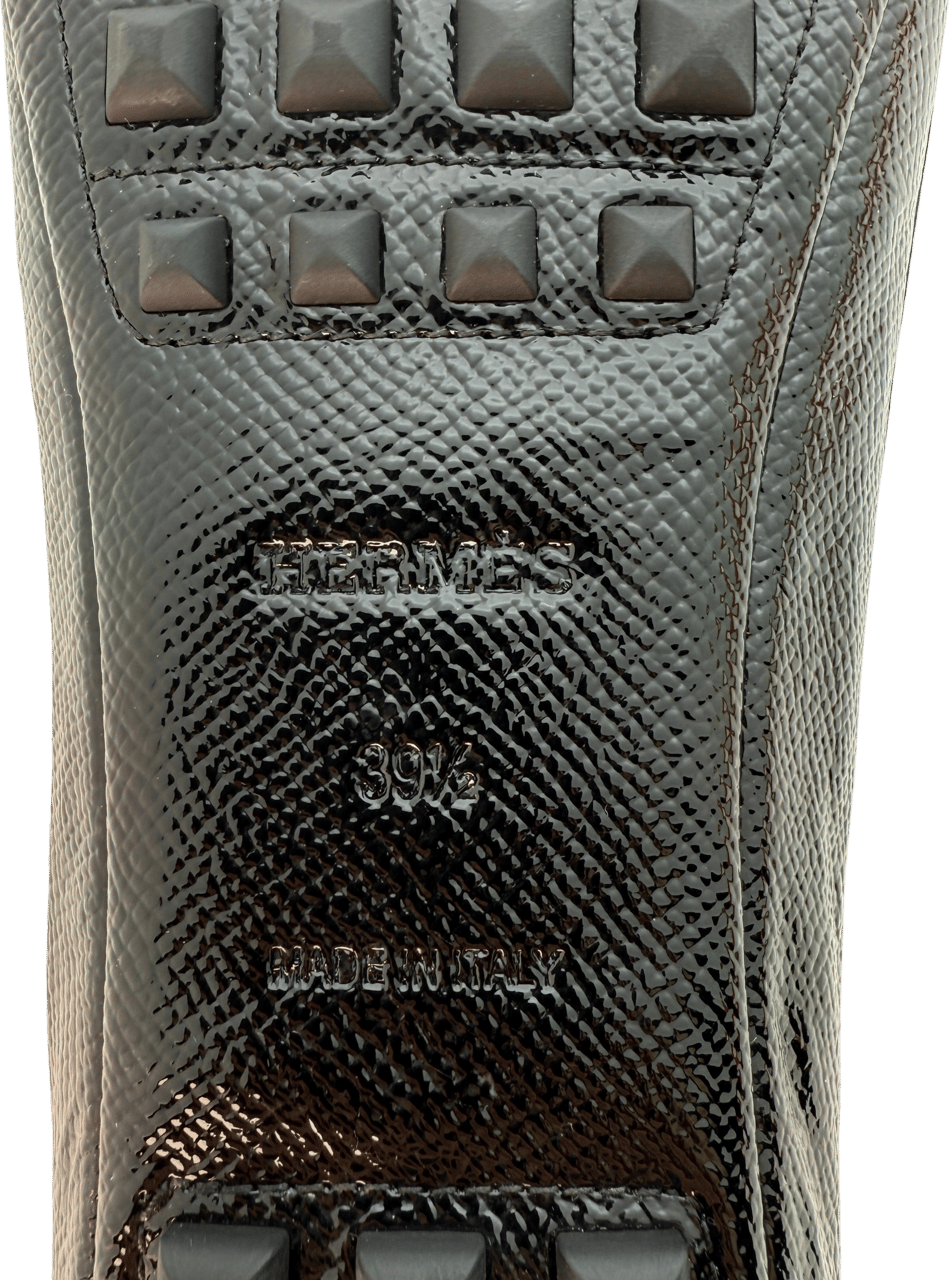 Hermès Hermès Liberty Ballerinas Größe 39 1/2 Schwarz / sehr gut Zwart