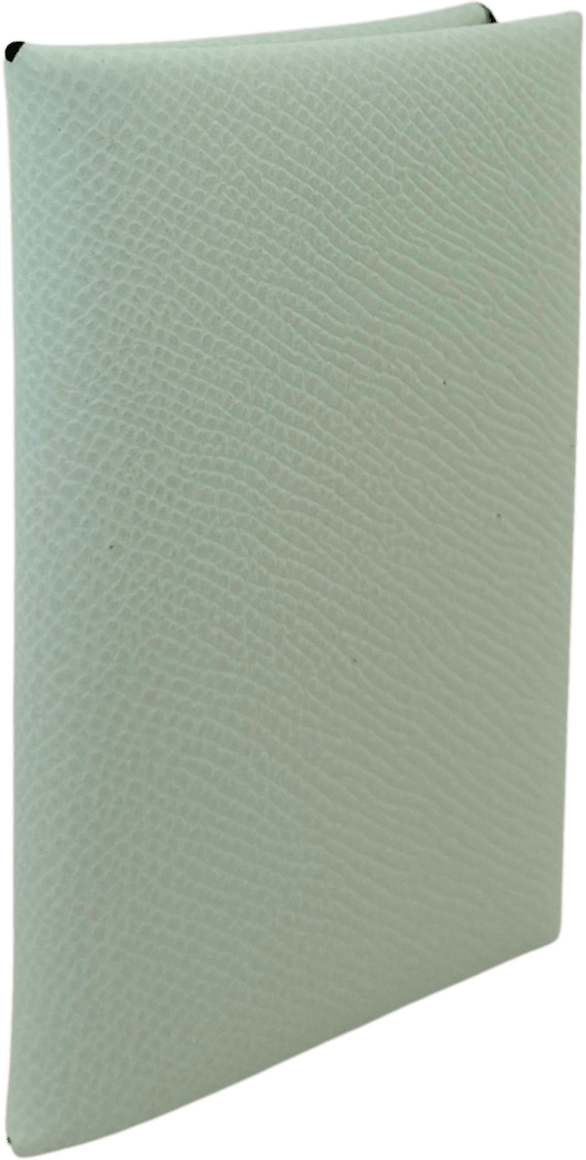 Hermès Hermès Kartenetui Calvi Duo Compact Vert Peppermint Fullset / neuwertig Groen