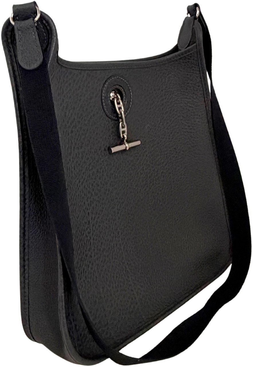 Hermès Vespa PM Vintage Clemence Leather Dark Gray / Very Good Grijs