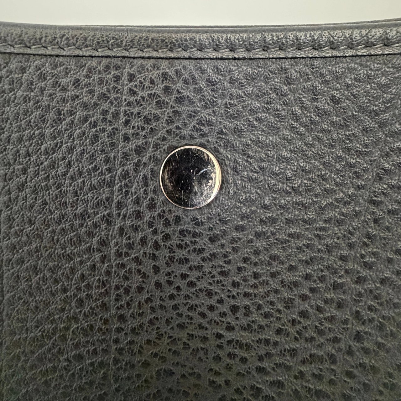 Hermès Vespa PM Vintage Clemence Leather Dark Gray / Very Good Grijs