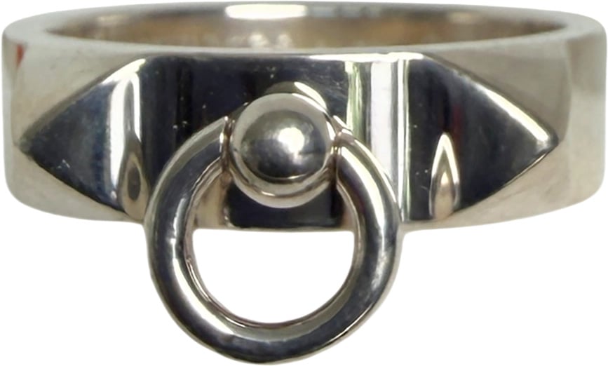 Hermès Collier de Chien Ring 925 Silver Size 51 / very good Divers