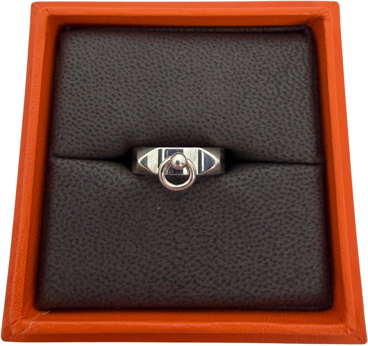 Hermès Collier de Chien Ring 925 Silver Size 51 / very good Divers