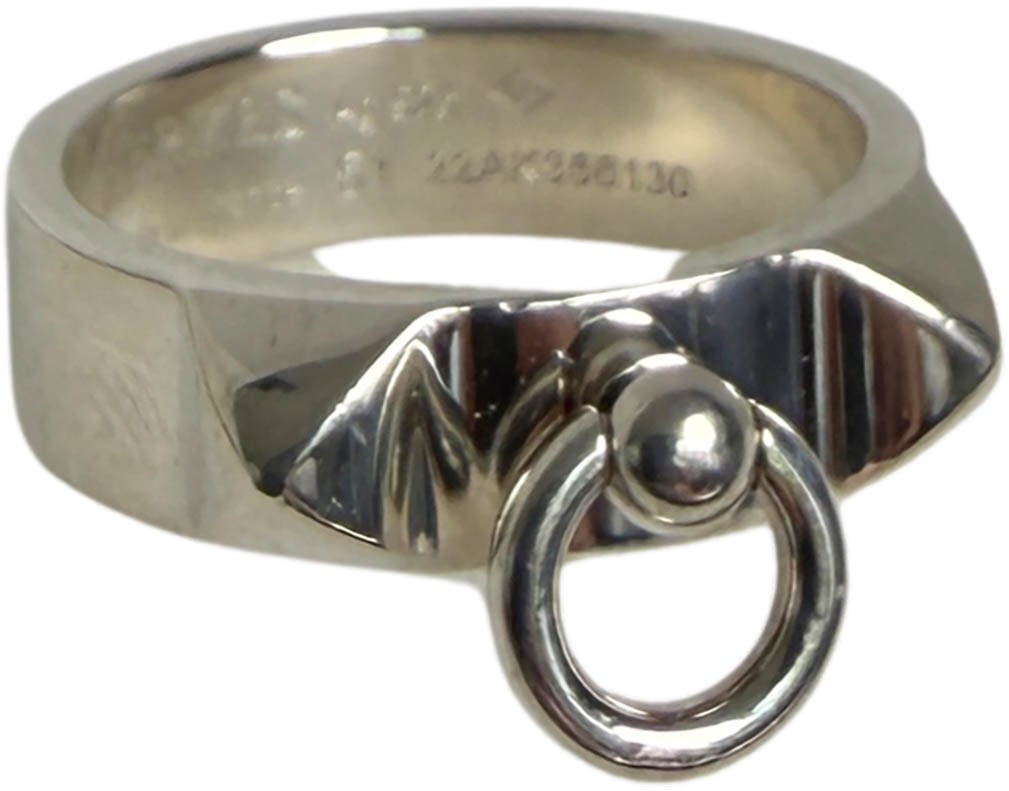 Hermès Collier de Chien Ring 925 Silver Size 51 / very good Divers
