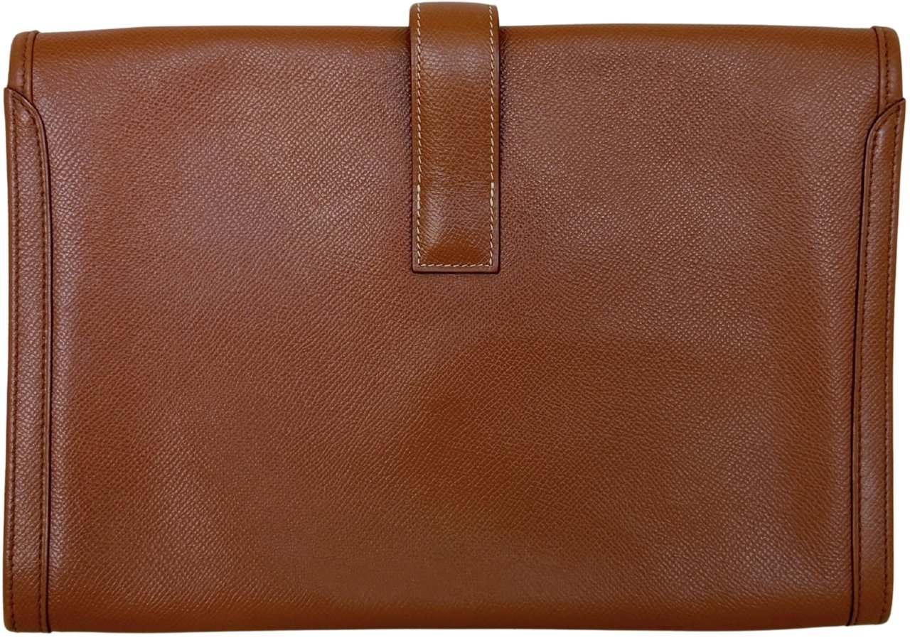 Hermès Vintage Jige 29 Courchevel Leather Brown / Good Bruin