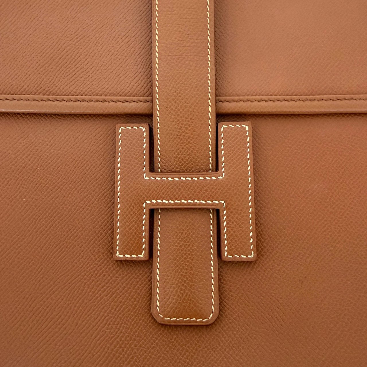 Hermès Vintage Jige 29 Courchevel Leather Brown / Good Bruin