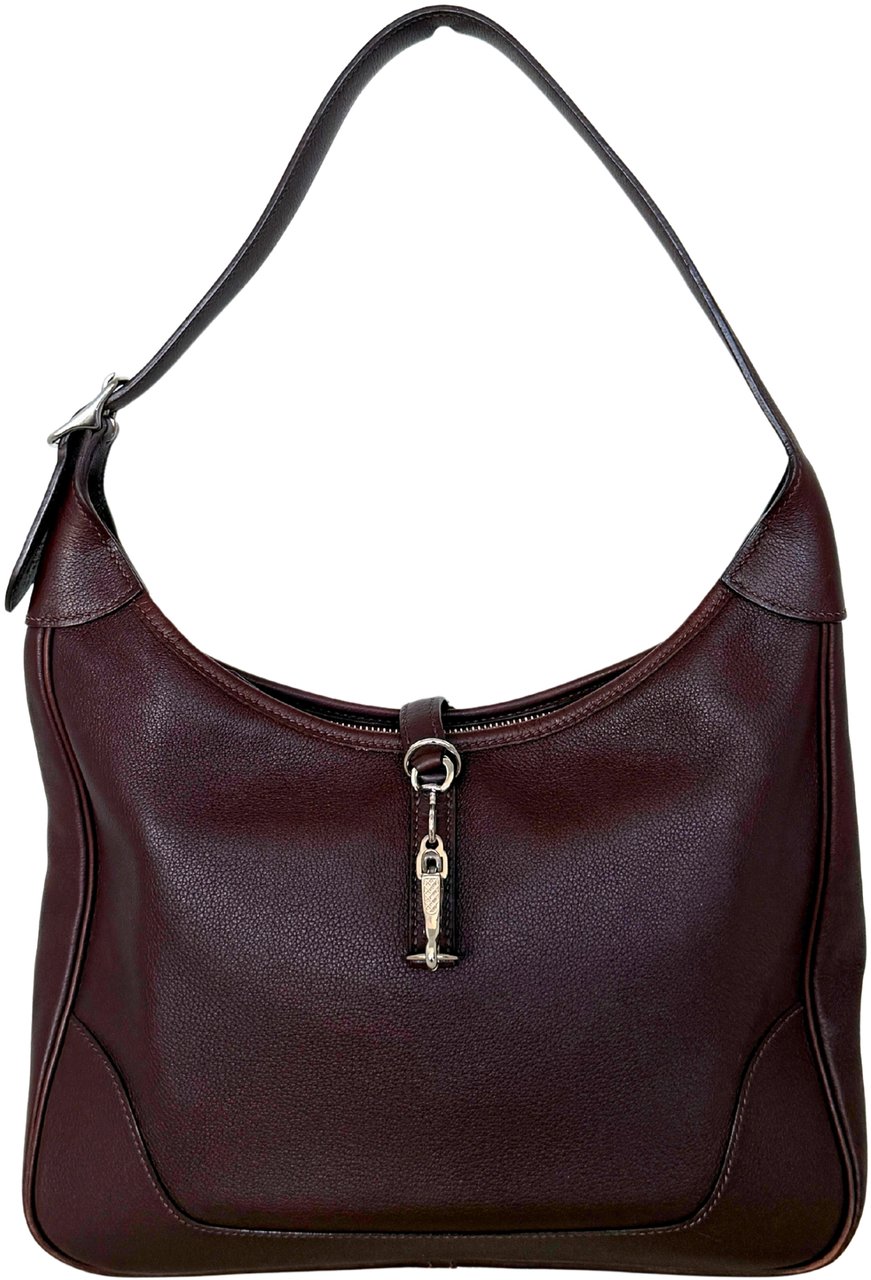Hermès Trim 31 Shoulder Bag Brown Evergrain Leather / Good Bruin