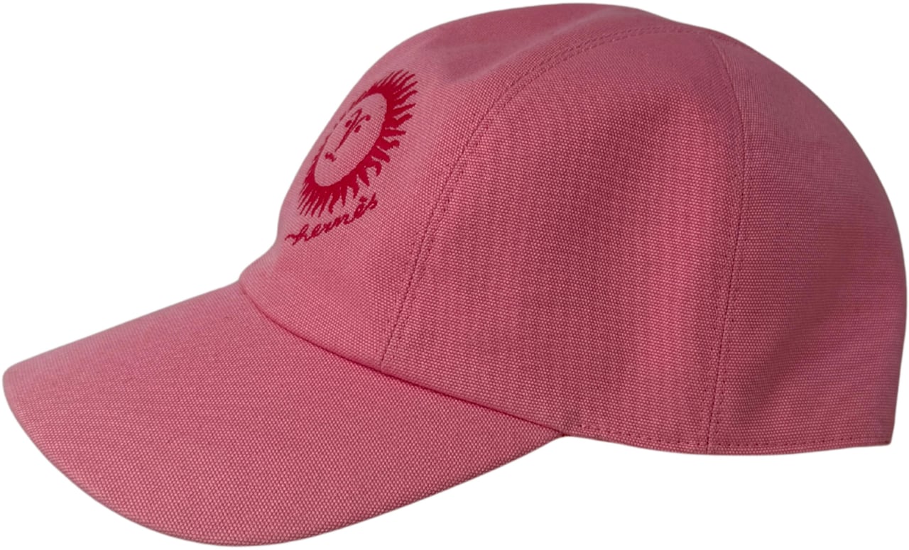Hermès Hermès Davis Sunshine Hat Größe 60 rosa Roze