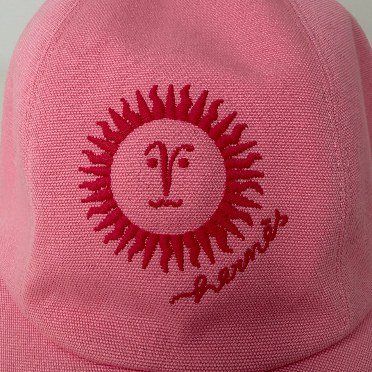 Hermès Hermès Davis Sunshine Hat Größe 60 rosa Roze