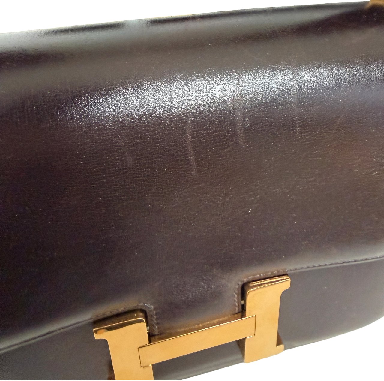 Hermès Vintage Constance 23 Boxcalf Leder braun GHW / sehr gut Bruin