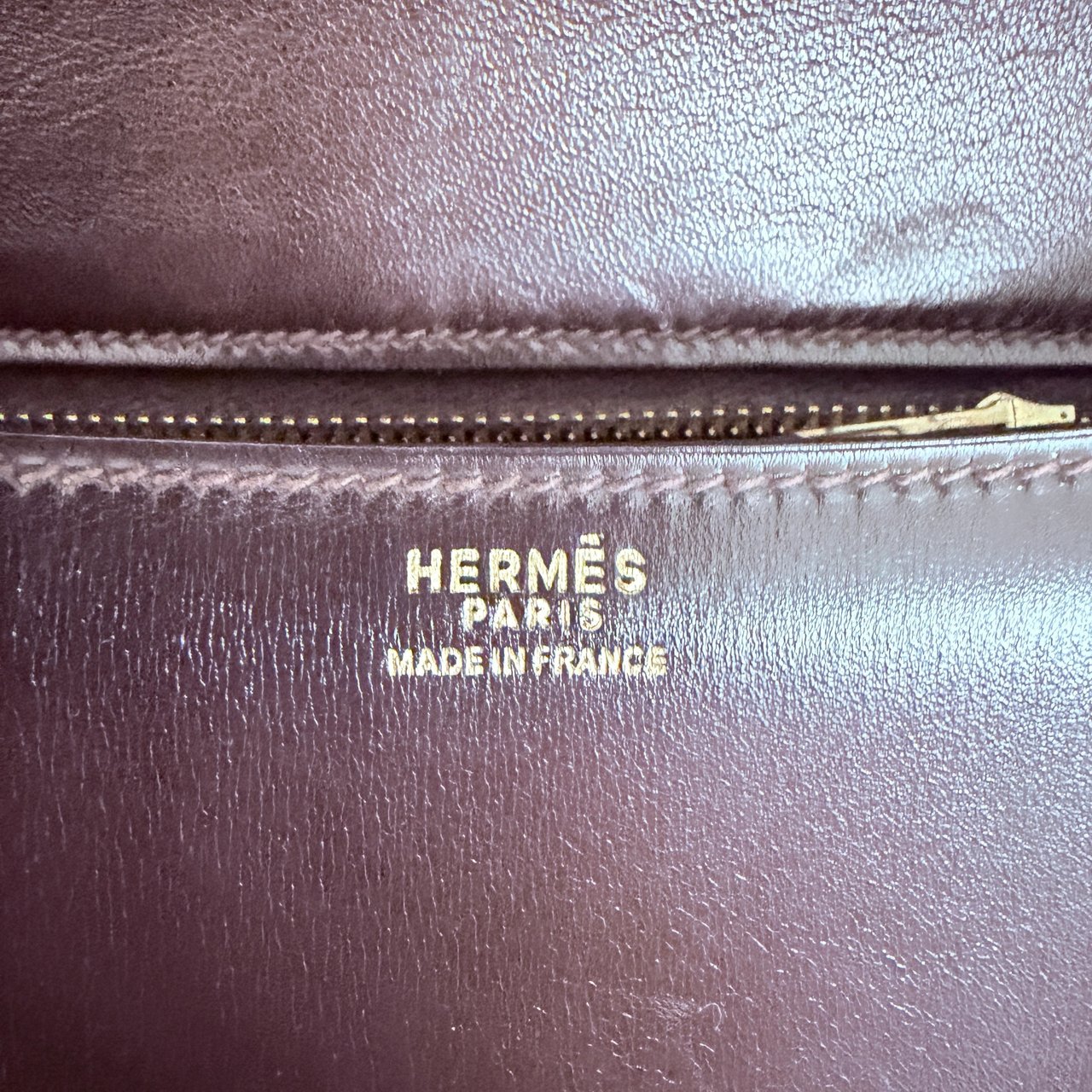 Hermès Vintage Constance 23 Boxcalf Leder braun GHW / sehr gut Bruin