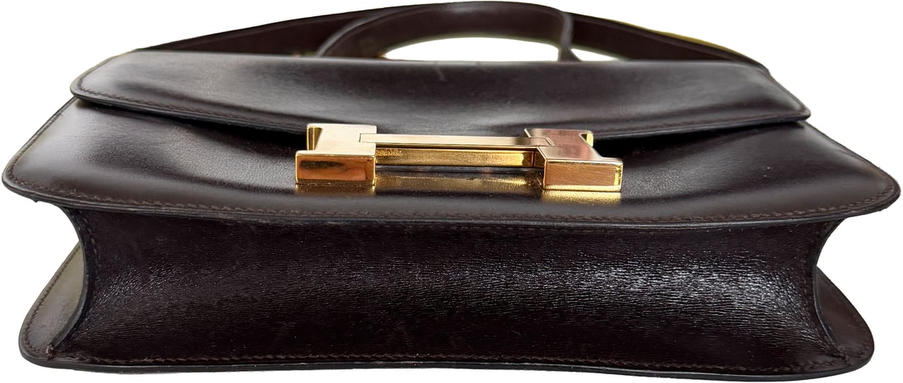 Hermès Vintage Constance 23 Boxcalf Leder braun GHW / sehr gut Bruin