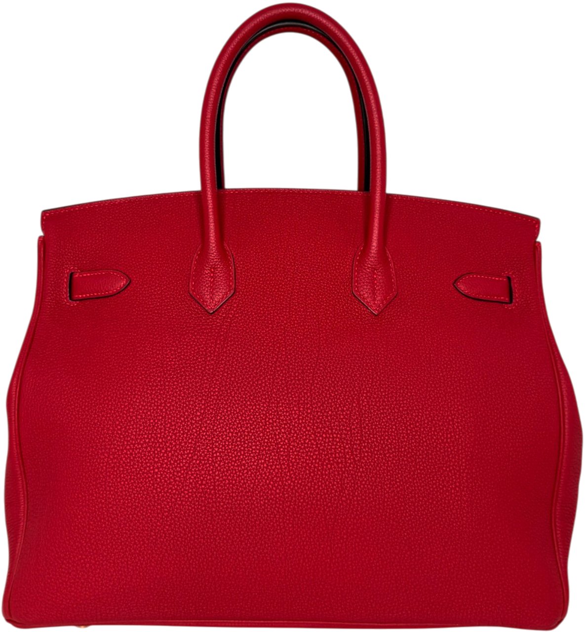 Hermès Birkin Bag 35 Togo Leder Rouge Vif goldene Hardware 2020 Rood