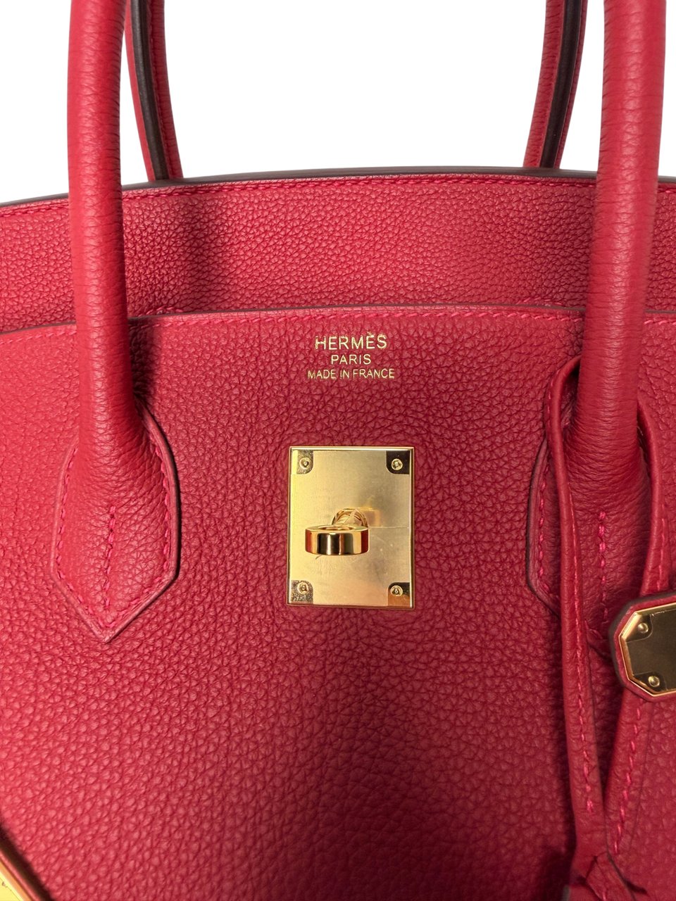 Hermès Birkin Bag 35 Togo Leder Rouge Vif goldene Hardware 2020 Rood