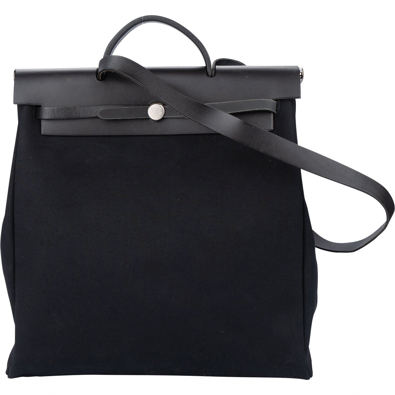 Hermès Hermès Classic Black Herbag 39 Handbag Zwart