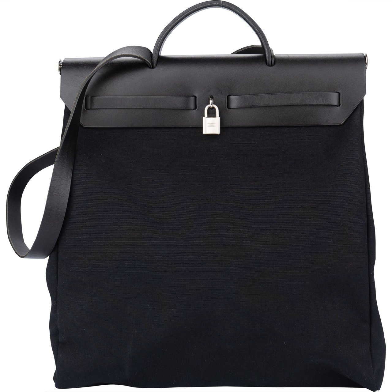 Hermès Hermès Classic Black Herbag 39 Handbag Zwart
