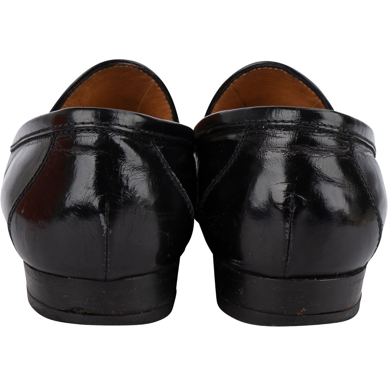 Hermès Brown Grained Leather Paris Mokassins Loafers (36,5) Zwart