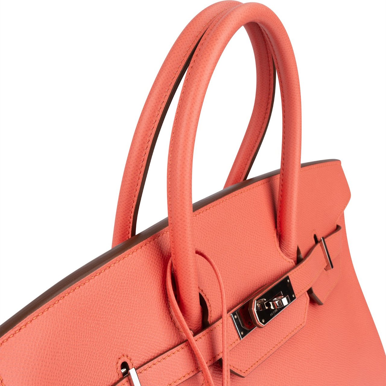 Hermès Hermès Flamingo Epsom Leather Birkin 35 Handbag Rood
