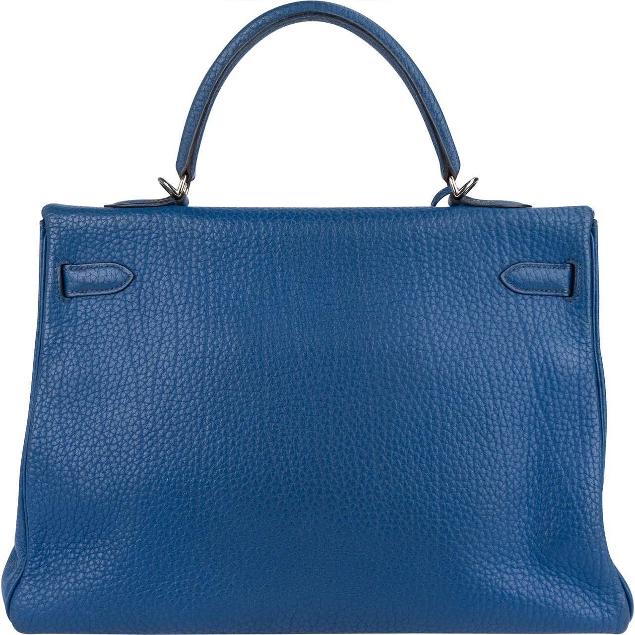 Hermès Hermès Bleu Togo Leather Kelly Retourne 35 Handbag Blauw