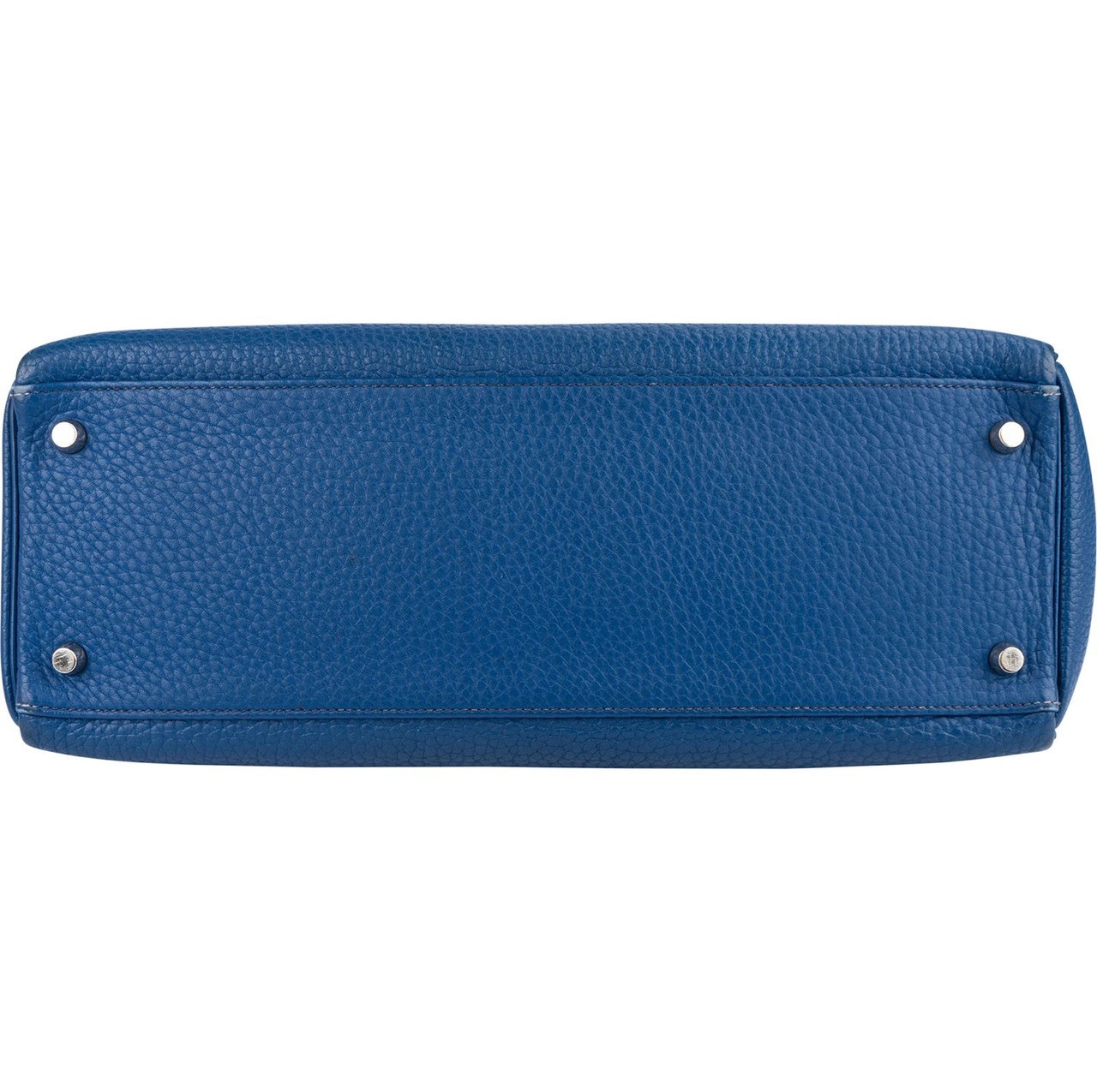 Hermès Hermès Bleu Togo Leather Kelly Retourne 35 Handbag Blauw