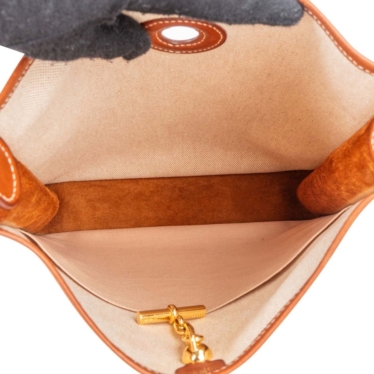 Hermès Hermès Toile Vespa PM Shoulder Bag Beige
