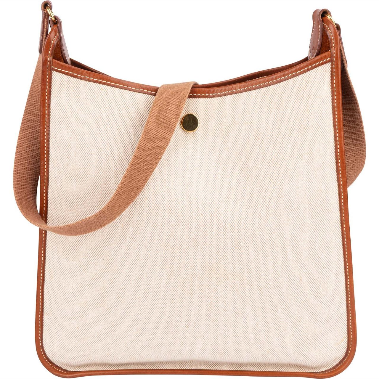 Hermès Hermès Toile Vespa PM Shoulder Bag Beige