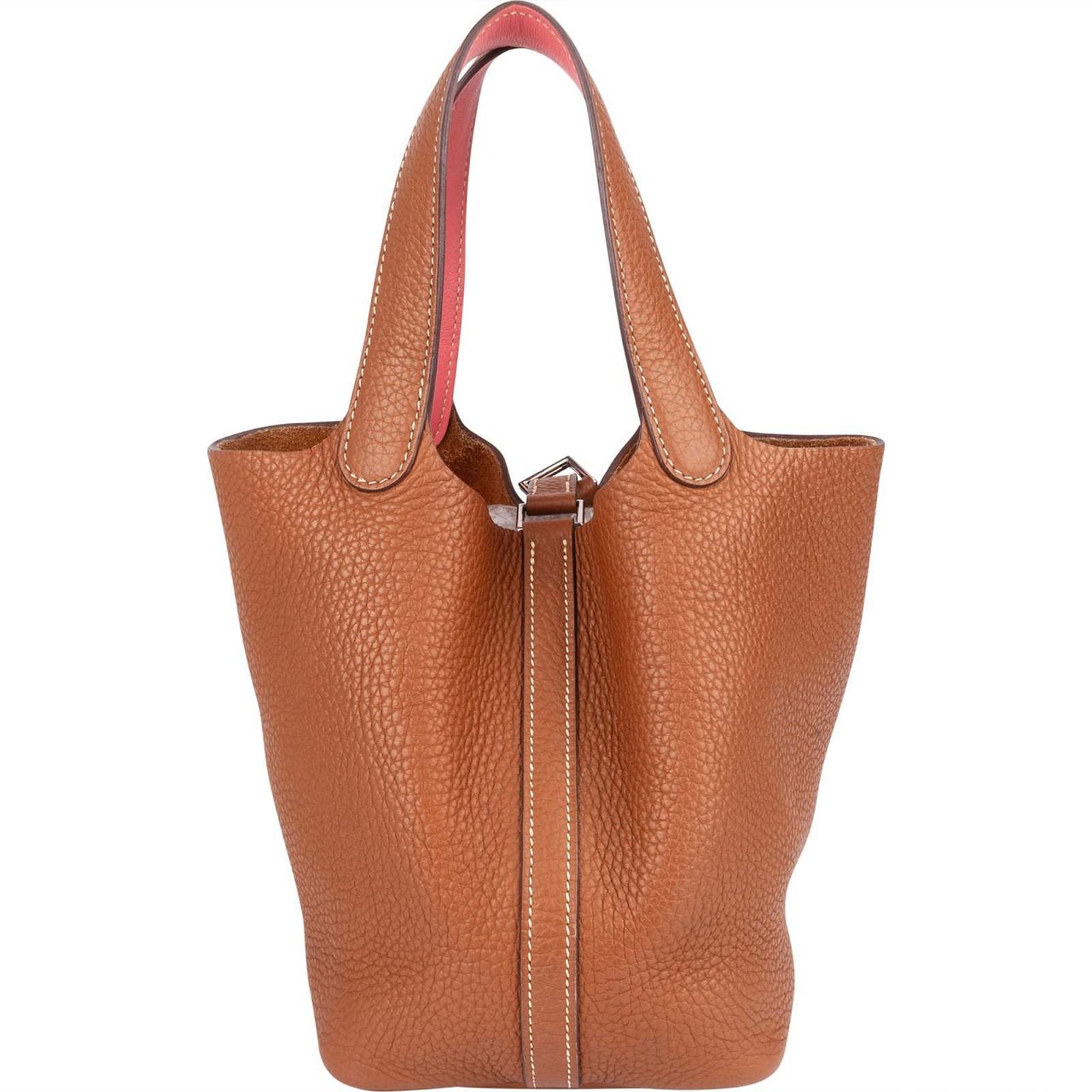 Hermès Brown Taurillon Clemence Picotin Lock 18 (PM) Handbag Bruin