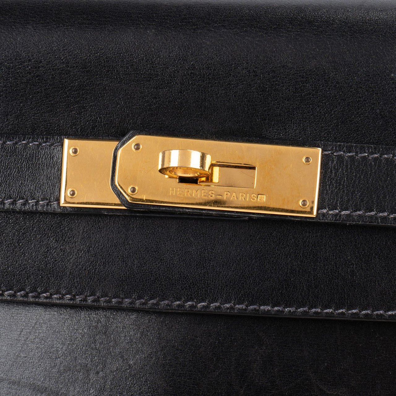 Hermès Hermès Box Calf Kelly Sellier 32 Handbag Zwart