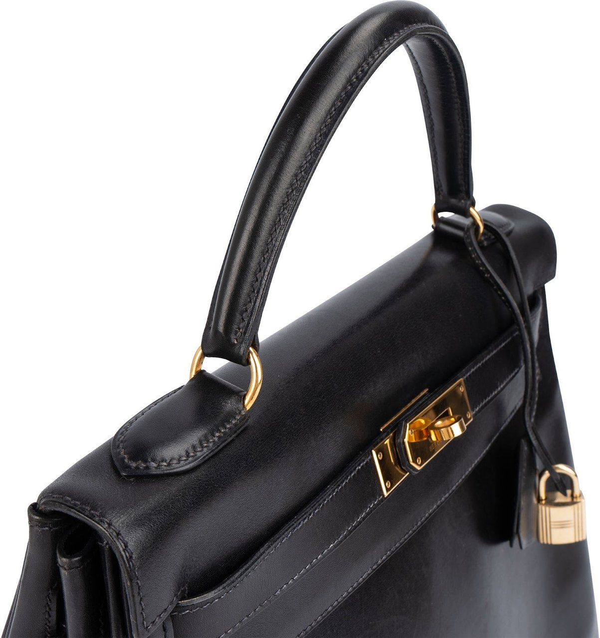 Hermès Hermès Box Calf Kelly Sellier 32 Handbag Zwart