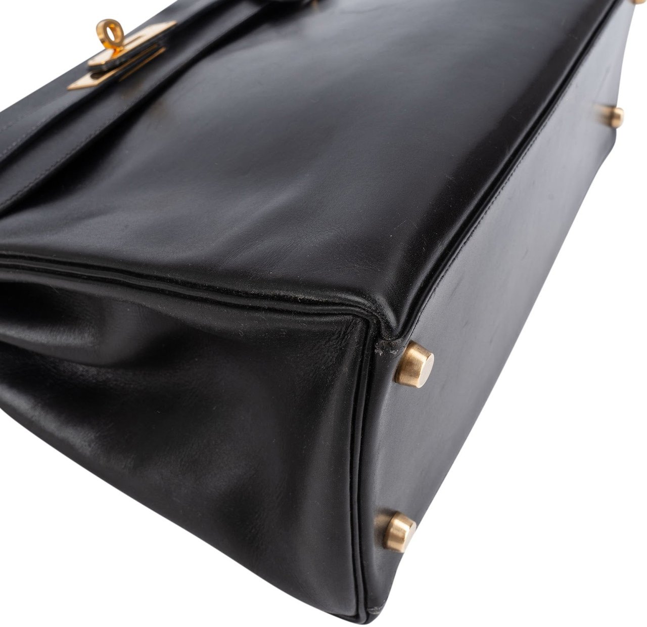 Hermès Hermès Box Calf Kelly Sellier 32 Handbag Zwart