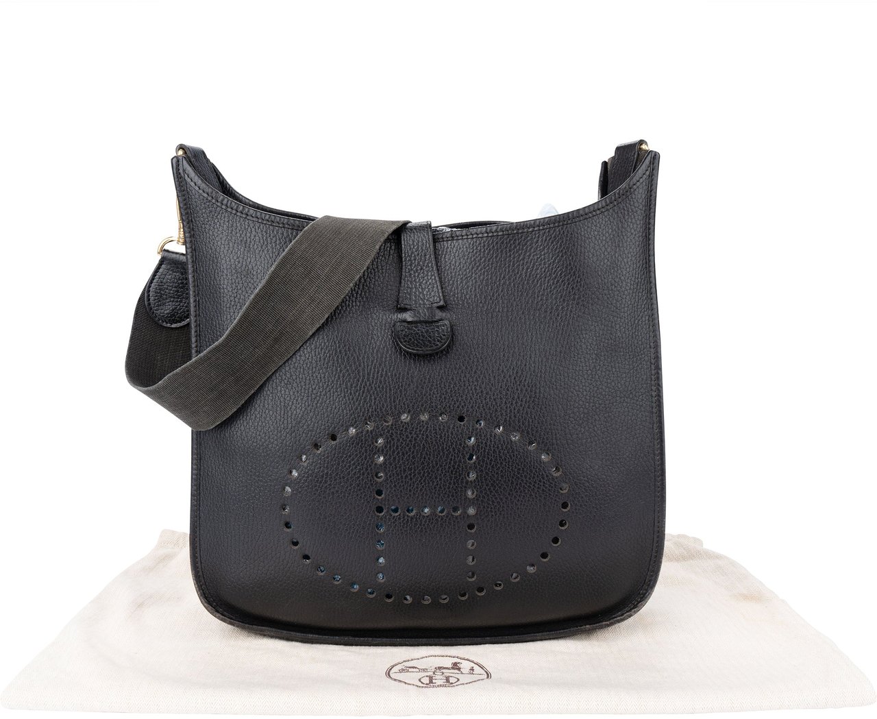 Hermès Hermès Noir Evelyne GM Ardennes Crossbody Bag Divers