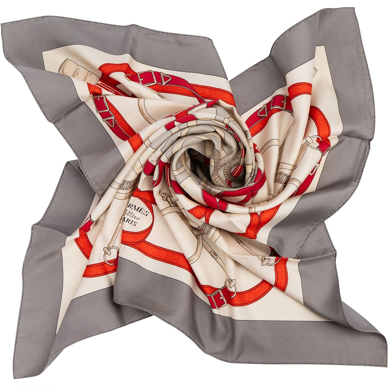 Hermès Hermès Eperon d'Or Silk Carré 90 Tuch Scarf Divers