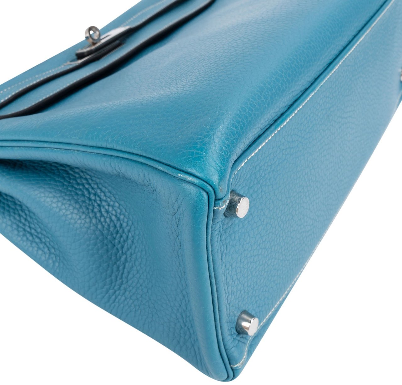 Hermès Hermès Togo Leather Kelly 32 Retourne Handbag Blauw