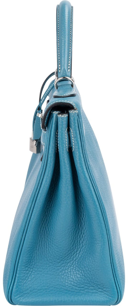 Hermès Hermès Togo Leather Kelly 32 Retourne Handbag Blauw