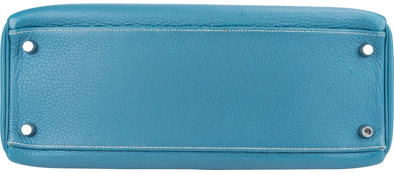 Hermès Hermès Togo Leather Kelly 32 Retourne Handbag Blauw