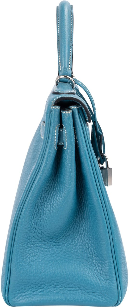 Hermès Hermès Togo Leather Kelly 32 Retourne Handbag Blauw