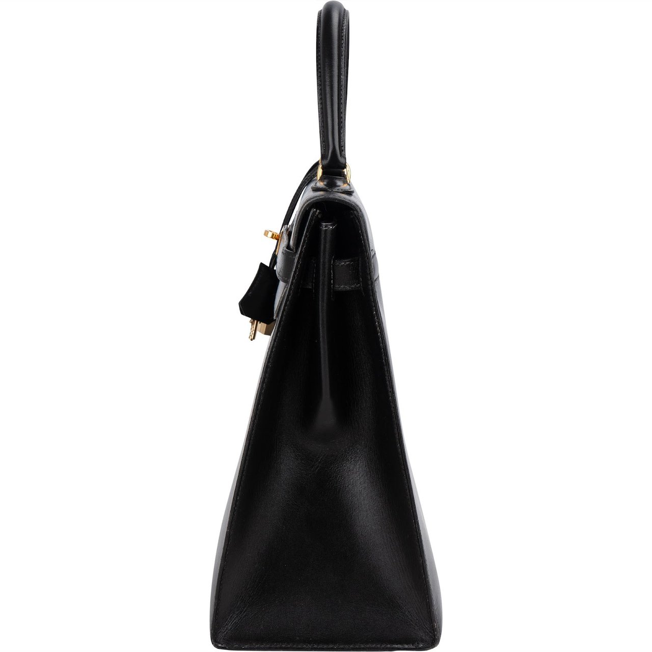 Hermès Noir Boxcalf Kelly 35 Sellier Handbag Zwart