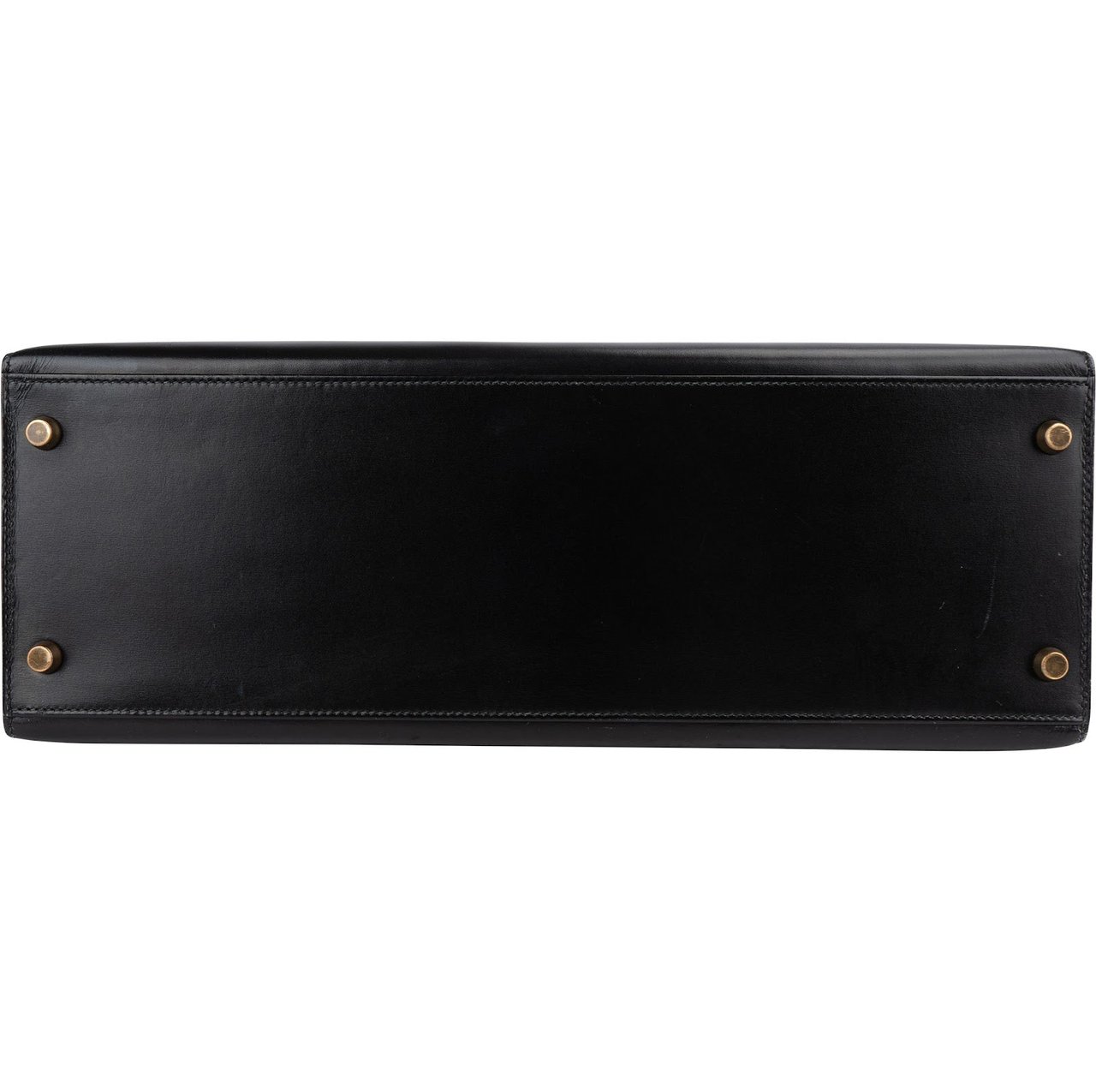 Hermès Noir Boxcalf Kelly 35 Sellier Handbag Zwart