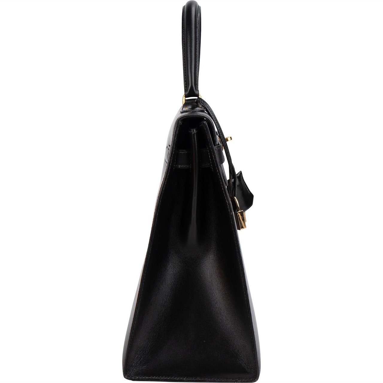 Hermès Noir Boxcalf Kelly 35 Sellier Handbag Zwart