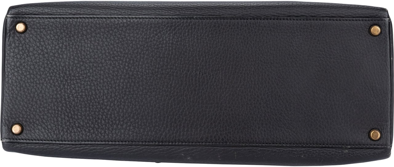 Hermès Hermès Noir Ardennes Leather Kelly 40 Handbag Divers