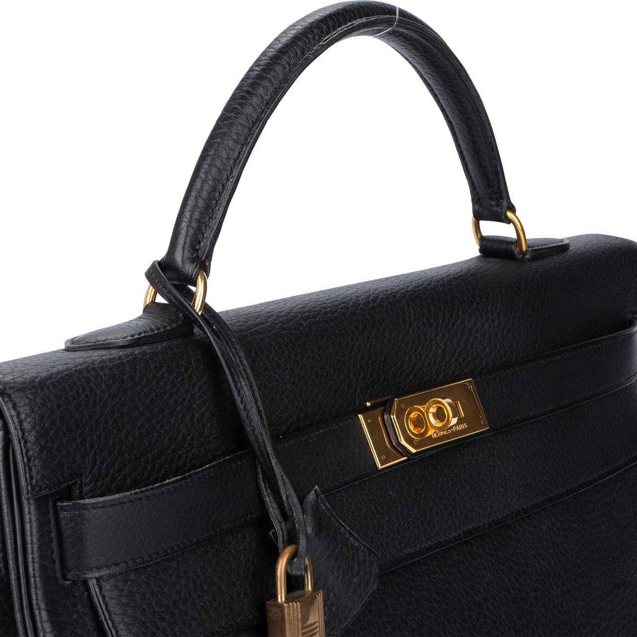 Hermès Hermès Noir Ardennes Leather Kelly 40 Handbag Divers