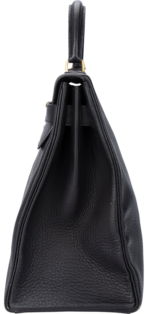 Hermès Hermès Noir Ardennes Leather Kelly 40 Handbag Divers