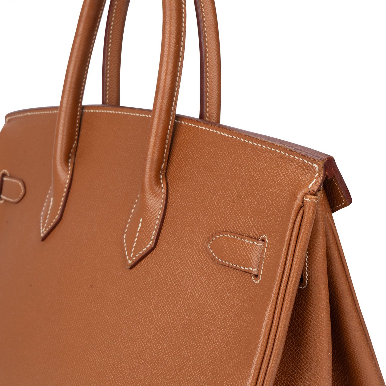 Hermès Hermès Brun Courchevel Leather Birkin 35 Handbag Divers