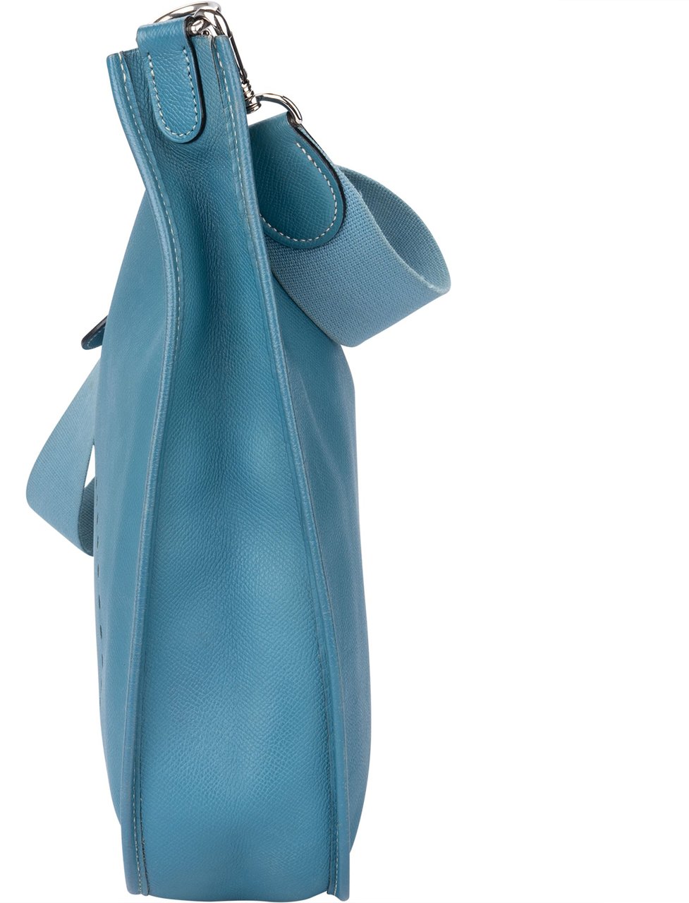 Hermès Hermès Bleu Atoll Courchevel Evelyne GM Crossbody Bag Divers