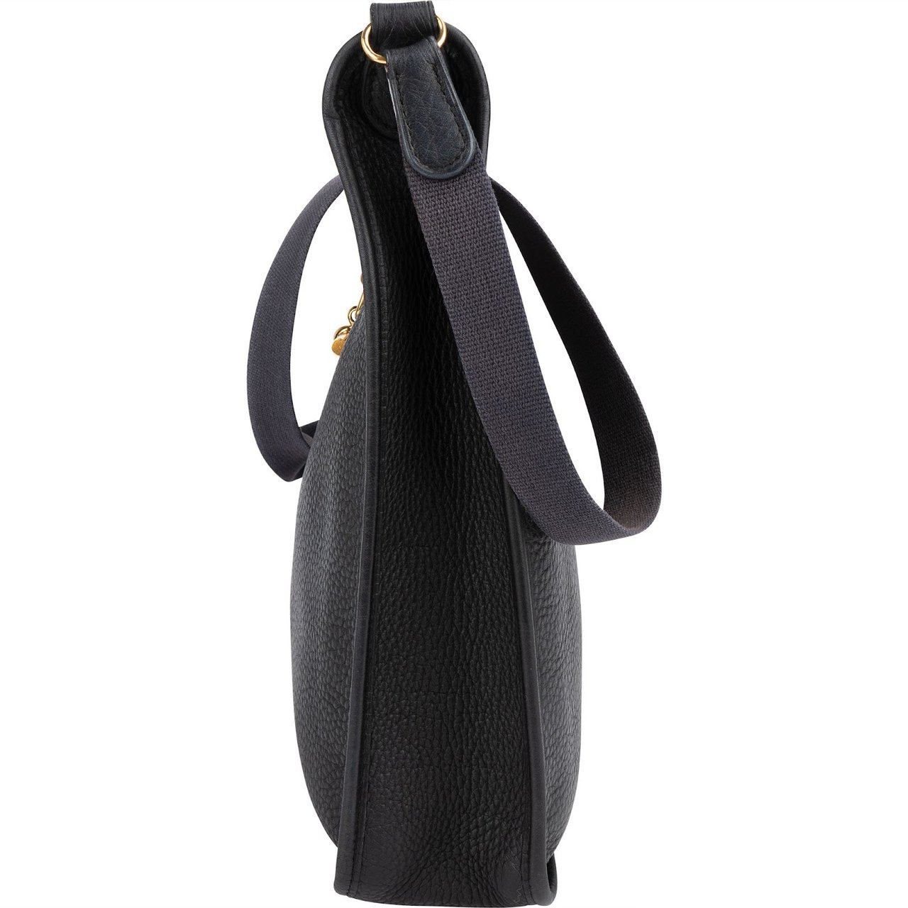 Hermès Taurillon Clemence Leather Vespa Crossbody Bag Zwart