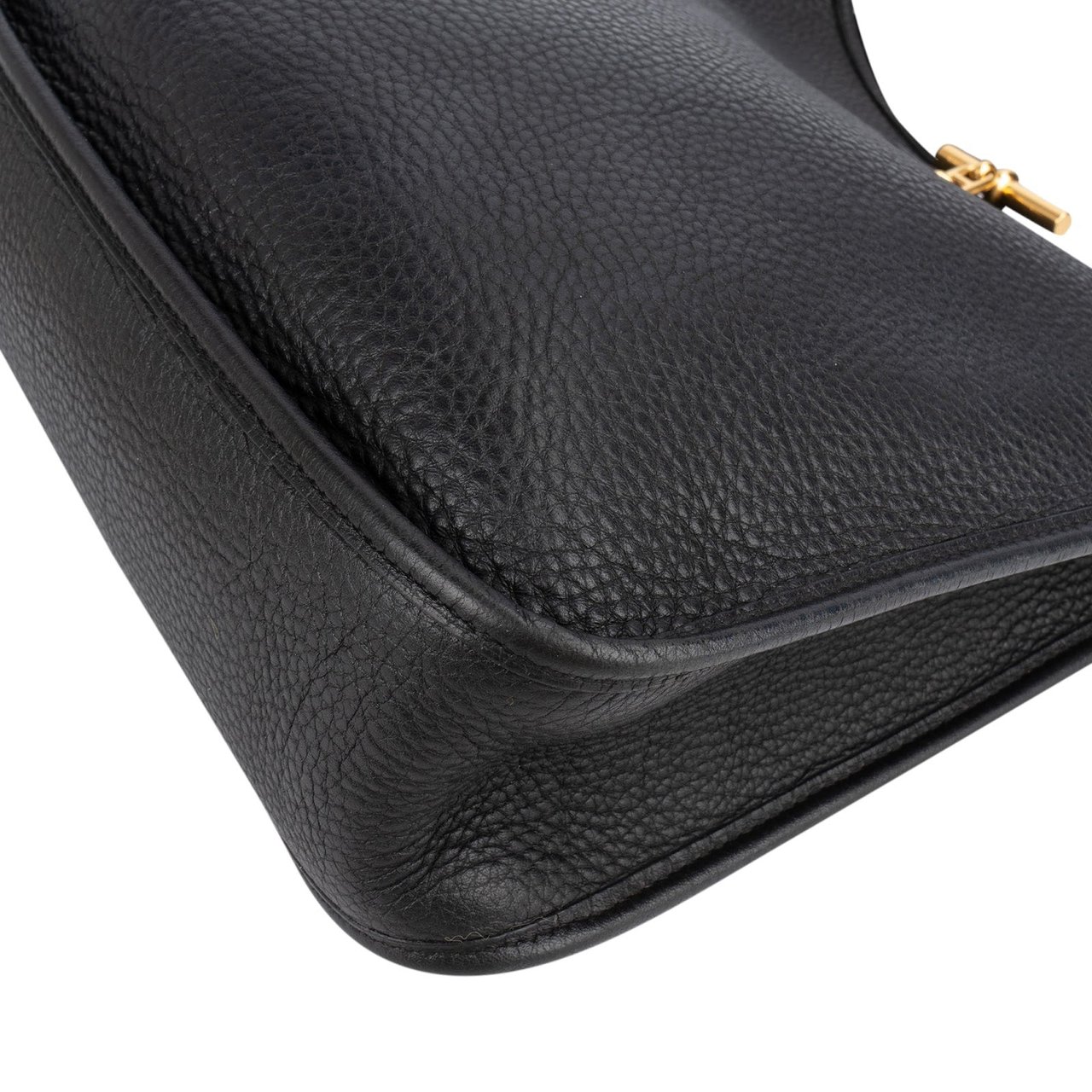 Hermès Taurillon Clemence Leather Vespa Crossbody Bag Zwart