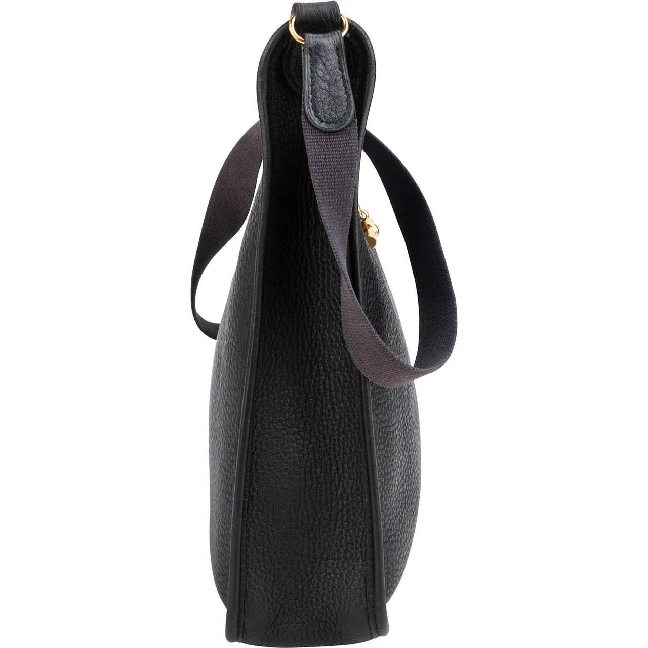 Hermès Taurillon Clemence Leather Vespa Crossbody Bag Zwart